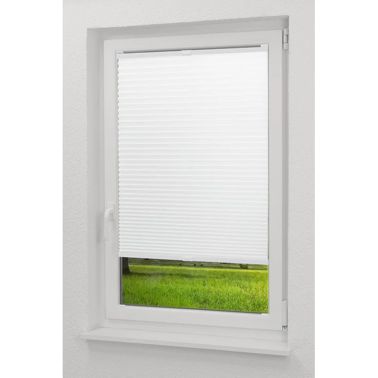 Lysel - Qualitätsplissee Crush Tageslicht weiß - Plissee in der Größe (Bx H) 70cm * 130cm – Bild 4