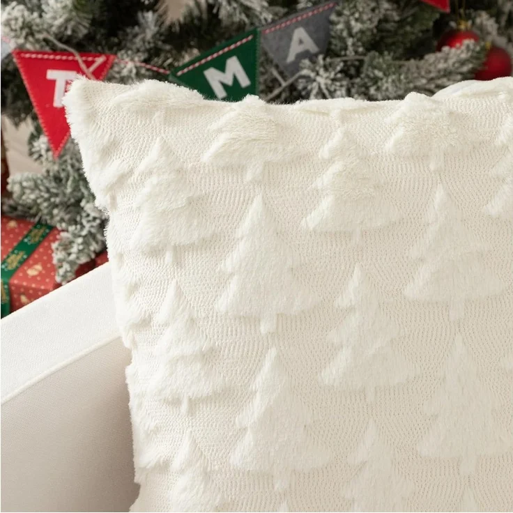 FOUORTUNATE-BEE Kissenbezug Kissenbezug Weihnachten 2 Stück, Weihnachtsdeko Kissenbezug 45x45 cm, (2 Stück) – Bild 2