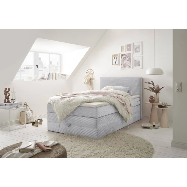 Boxspringbett Luzern Breitcord Zoom von ED Exciting Design