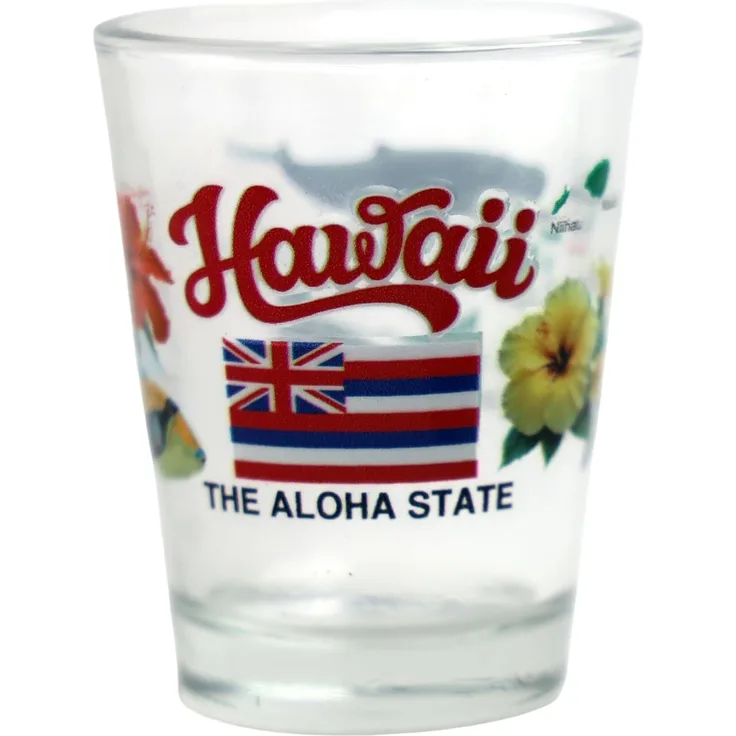 Hawaii The Aloha State All-American Collection Shot Glass by World By Shotglass