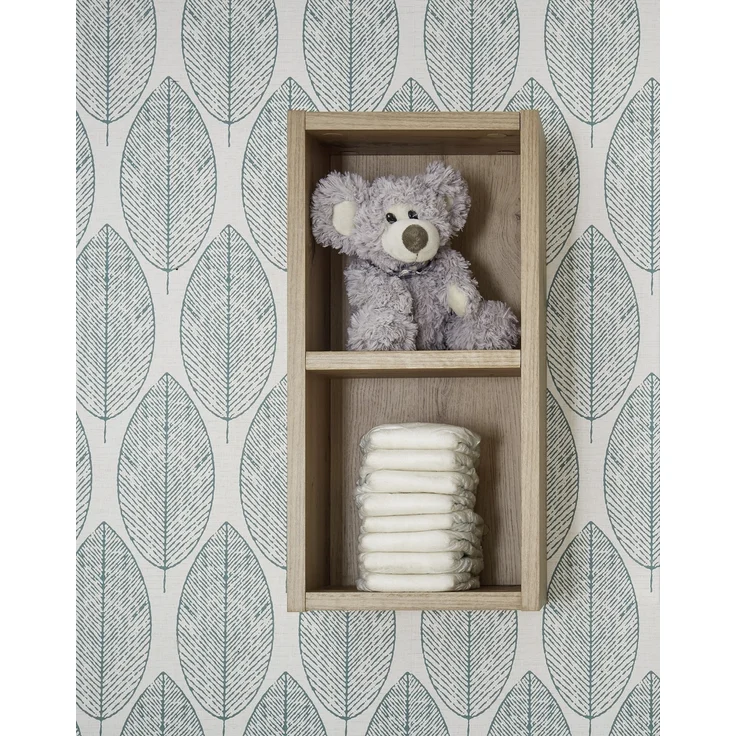 Hängeregal >Filou< 2 Fächer, Artisan Eiche Dekor - 25x50x20cm (BxHxT) – Bild 2