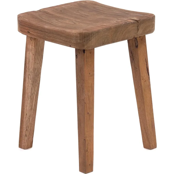 DESIGN DELIGHTS Hocker HOLZHOCKER "LUPO", 40x30 cm (HxB), Altholz massiv Sitzhocker Hocker