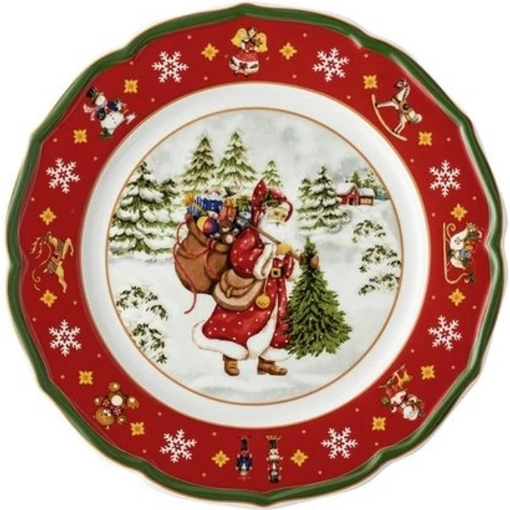Hutschenreuther Teller Flach 22 cm Happy Wintertime Red – Bild 2