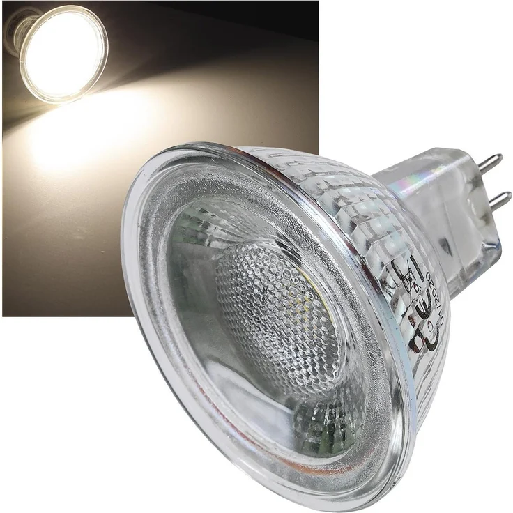 LED Strahler MR16 "H50 COB"4000k, 460lm, 12V/5W, neutralweiß – Bild 1