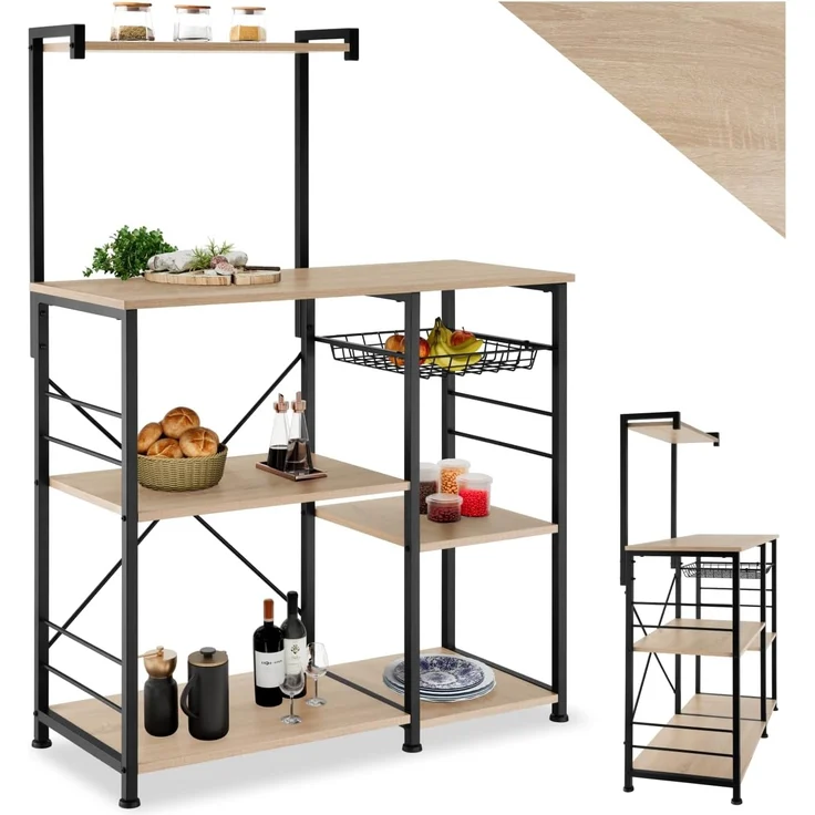 tectake Küchenregal Crawley, Einzelstück, Industrial Style – Bild 1