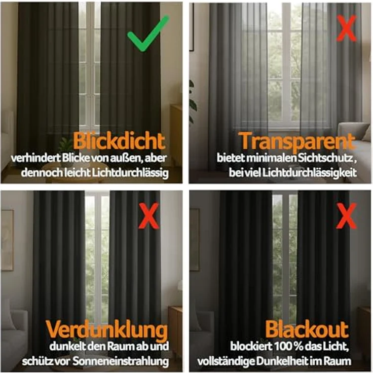 Bestlivings Vorhang "Ellen" mit Universalband (1 St), Kräuselband, blickdicht, Mikrofaser satinähnlich, einfarbig, waschbar bei 30°C, meist bügelfrei – Bild 3