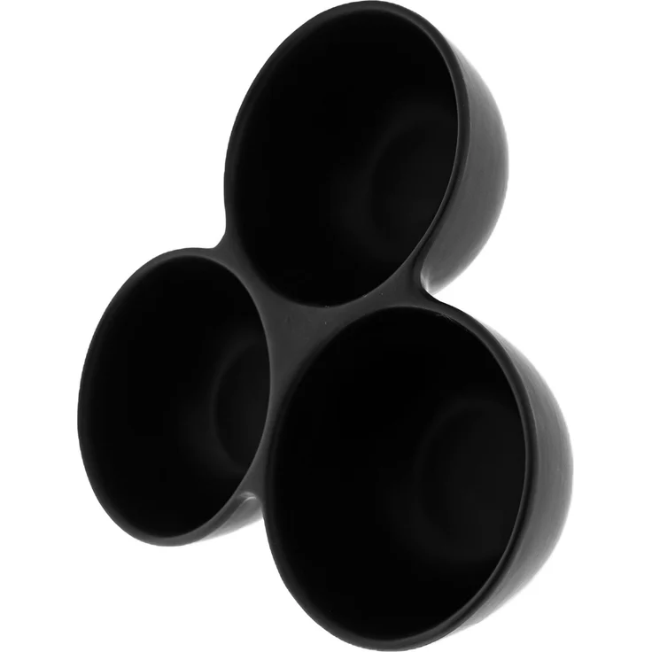 Snackschalen 3er Set aus hochwertigem Porzellan - elegant & funktional Schwarz – Bild 4
