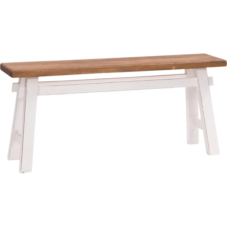 DESIGN DELIGHTS Sitzbank SITZBANK "EAST", Altholz massiv, 118x53x27,5cm (BxHxT), Holzbank, F