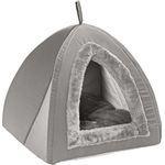 Dehner Tierbett Katzenhöhle Findus, Polyester, grau