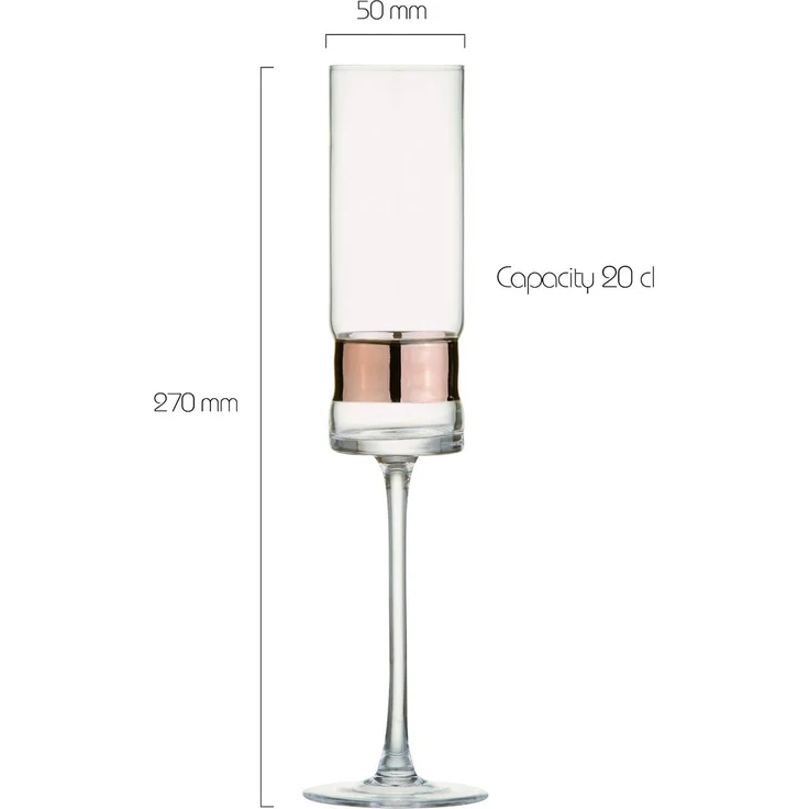 2er Set Anton Studio Designs SoHo Champagnerflöten Sektgläser bronze – Bild 3