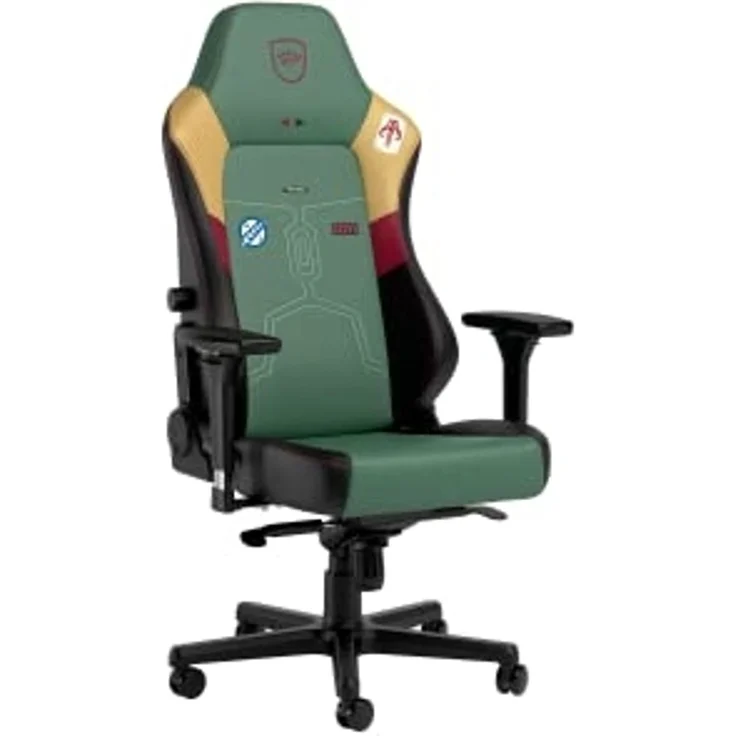 noblechairs Hero Komfortable und Langlebige Gaming Stuhl, Perfekt Optimierte Ergonomie des Stuhls Sorgt für Hohen Sitzkomfort, Belastbarkeit 150 kg, Boba Fett Edition – Bild 1