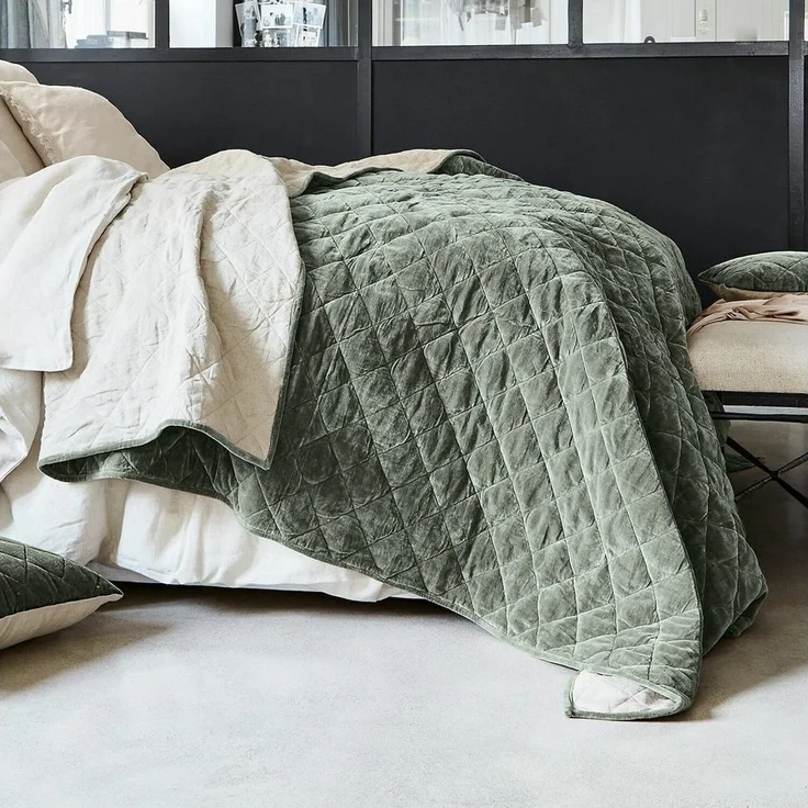 Mirabeau Tagesdecke Quilt Verdier grün – Bild 2