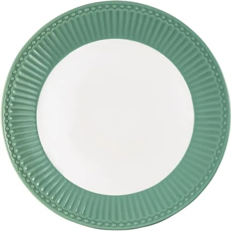 Greengate Speiseteller Alice Brotteller dusty green 17,5cm