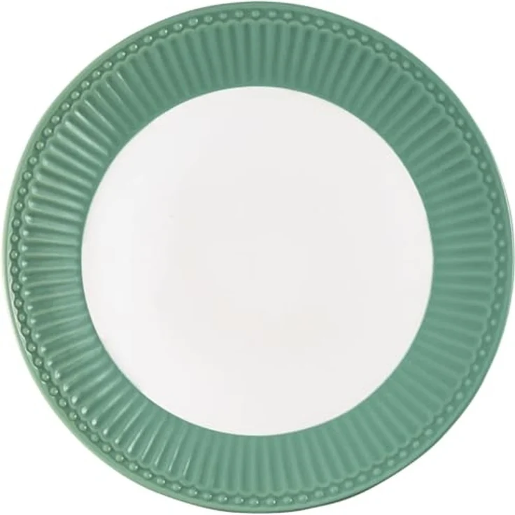 Greengate Speiseteller Alice Brotteller dusty green 17,5cm – Bild 1