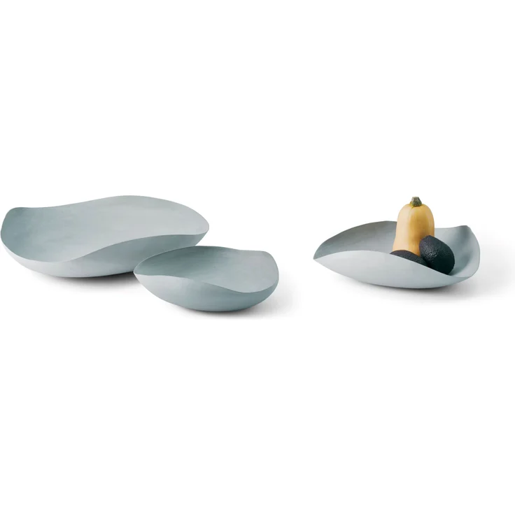 Leaf Obstschale aus Stahl Länge 36 cm, Breite 34 cm, Höhe 9 cm – Bild 2