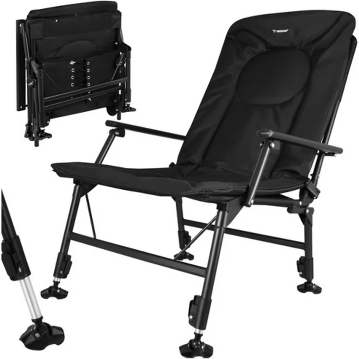 Trizand Angelstuhl Klappbarer Campingstuhl (Spar-Set, 1 St), Sorgt für maximale Stabilität und hält bis zu 120 kg – Bild 1