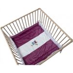 Be Be's Collection 302-72 Laufgittereinlage Motiv Eule fuchsia 75/100x100 cm