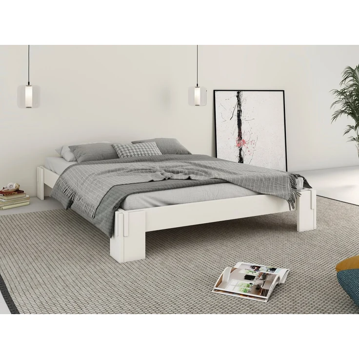 Home affaire Futonbett "ZEN " zertifiziertes Massivholz (Kiefer), Massivholzbett, zeitlos elegant – Bild 1