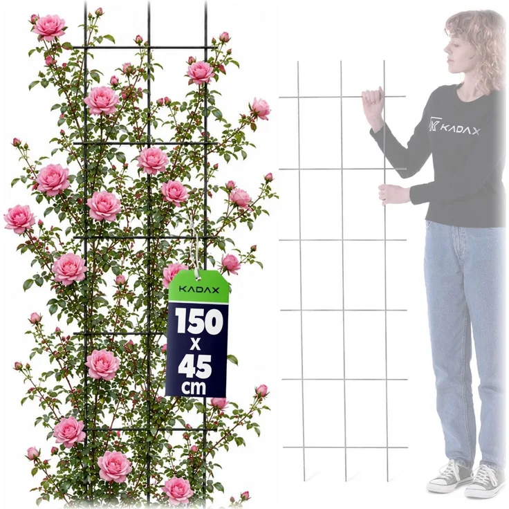 KADAX Gartenspalier für Blumen für Kletterpflanzen 45x150