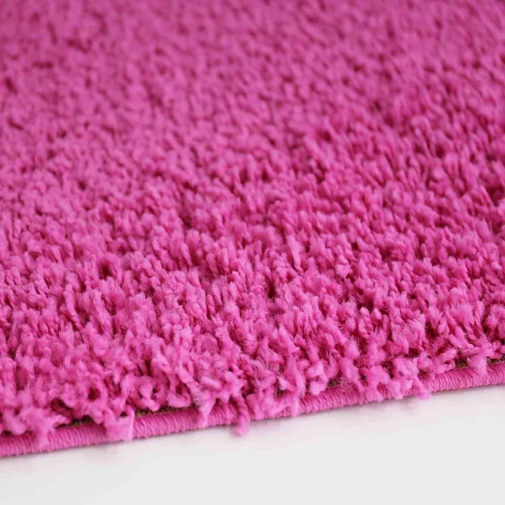 Vimoda Hochflor-Teppich Prime Shaggy Langflor Teppich pink, Rund, Höhe: 30 mm, Einfarbig Modern Läufer Pink Rosa – Bild 4