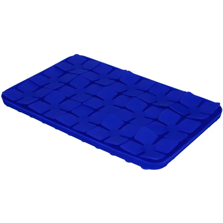 Eat Slow Live Longer Leckmatte Flower blau, Maße: 21 x 34 cm – Bild 3