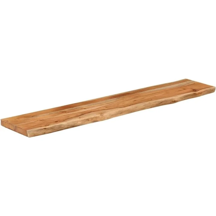 vidaXL Baumkante ohne Halterungen, Massivholz Akazie natur, 140 x 30 x 2,5 cm – Bild 4