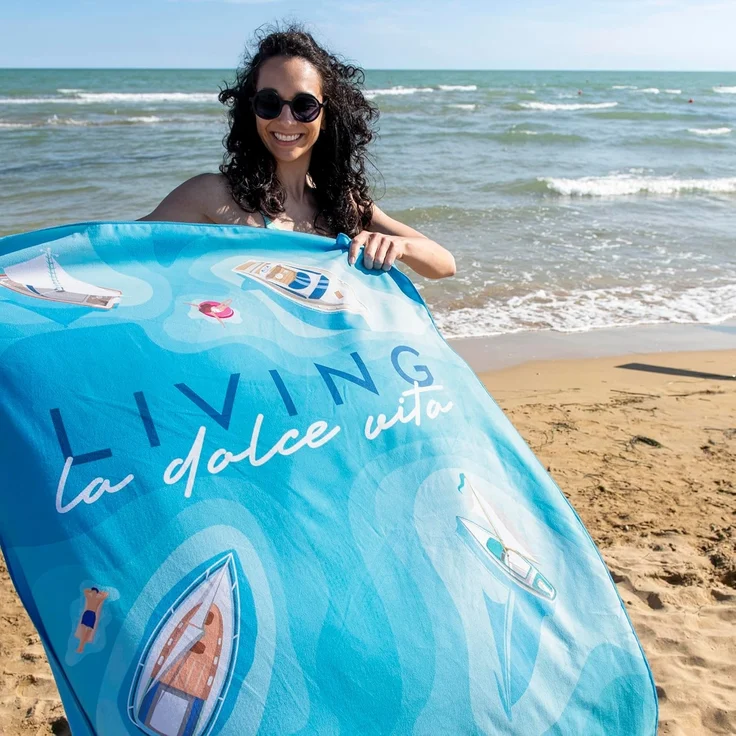 Legami Strandtuch 85x180 cm La Dolce Vita 85% Polyester, 15% Polyamid – Bild 5