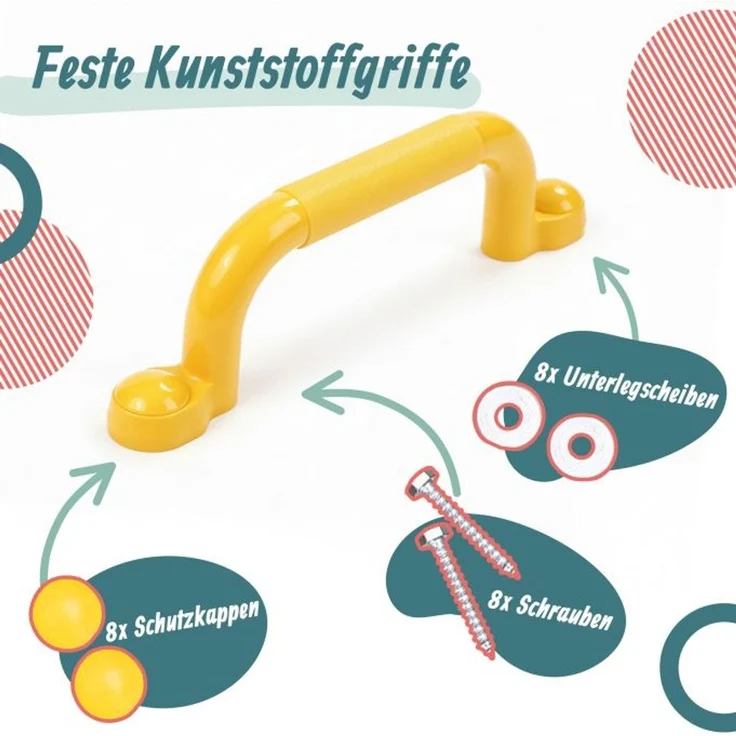 Relaxdays Klettergerüst-Griffe im Set – Bild 3