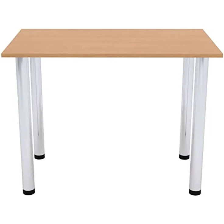 AKKE Esstisch (2mm PVC), Esszimmertisch mit Chrombeinen Küchentisch Bürotisch Kantenumleimung – Bild 4