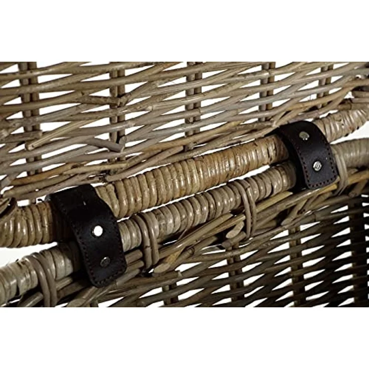 Kobolo Aufbewahrungskorb Universalkorb mit Deckel - Rattan kubu grey 1870 – Bild 5