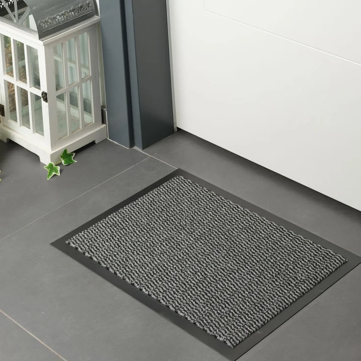 Furni24 Fußmatte - Grau-Schwarz, 40 x 60 cm – Bild 3