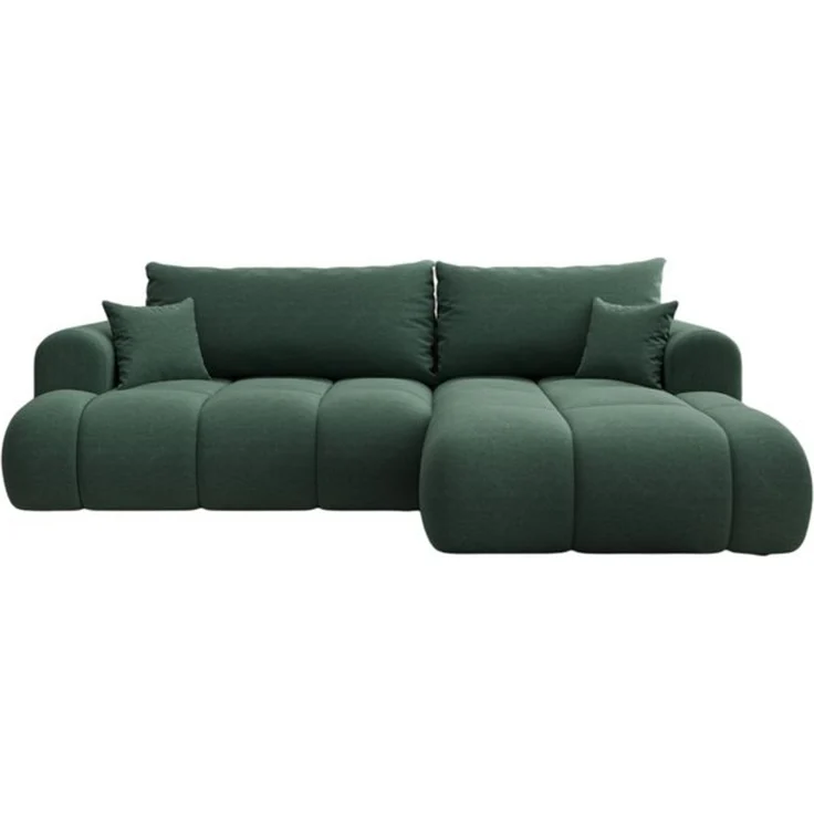thematys Ecksofa TREVIO 260 x 165 cm, mit Schlaffunktion, mit Bettkasten, Grün (Element 12), Ausrichtung rechts – Bild 6