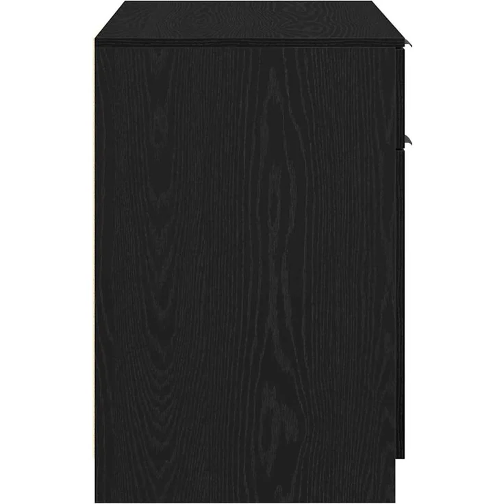 vidaXL Schreibtisch mit Speicher Schwarz Eichen-Optik 100 x 50 x 75 cm 862779 – Bild 6