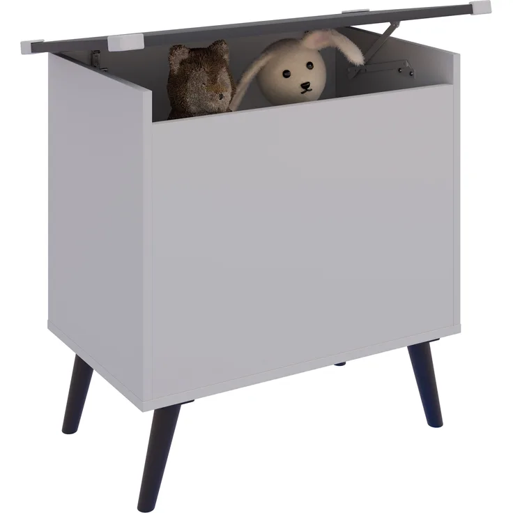 VCM Sitzbank Bosula 921063 Weiß / Anthrazit H. 65 x B. 68 x T. 39 cm