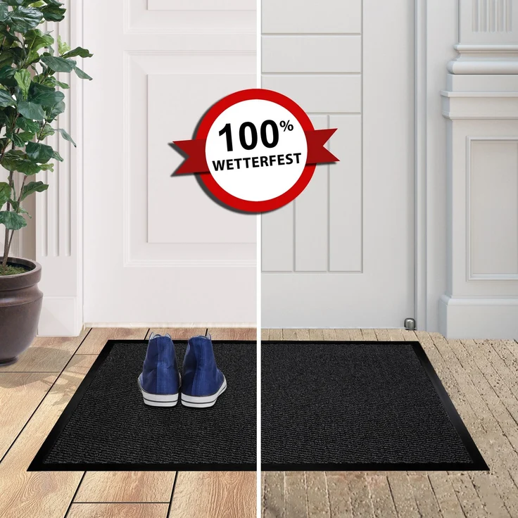 Furni24 Fußmatte - Anthrazit-Schwarz, 60 x 90 cm – Bild 6