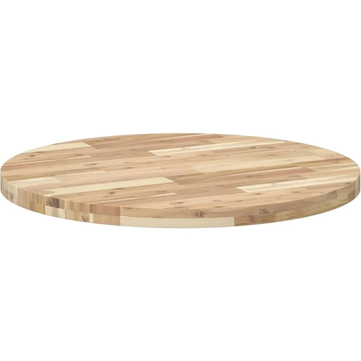 vidaXL Tischplatte Rund Ø80x4 cm Massivholz Akazie 4008692 – Bild 7
