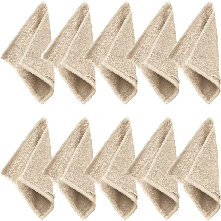 Erwin Müller Seiftuch Seiftuch "Heidelberg" 10er-Pack, Frottier (10-St), Walk-Frottier Uni – Bild 1