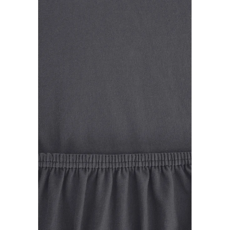 r-up Spannbettlaken Klasse 90x200 bis 200x220cm erhältlich! 200 g/m², Baumwolle, Gummizug: fest eingenähtes dauerelastisches Rundumgummi, (1 Stück), (90x200-100x220, 15-35cm Matratzenhöhe, anthrazitgrau) – Bild 3