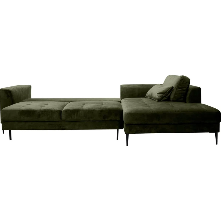 TRENDMANUFAKTUR Ecksofa Luzi, wahlweise mit Schlaffunktion und Bettkasten bestellbar, L-Form, Designsofa mit tollem Sitzkomfort, Metallfüße schwarz, Breite 280 cm – Bild 3