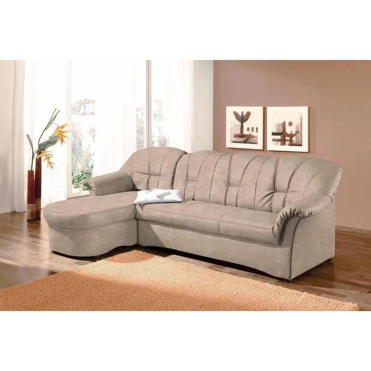 DOMO collection Ecksofa Papenburg L-Form, in großer Farbvielfalt, wahlweise mit Bettfunktion