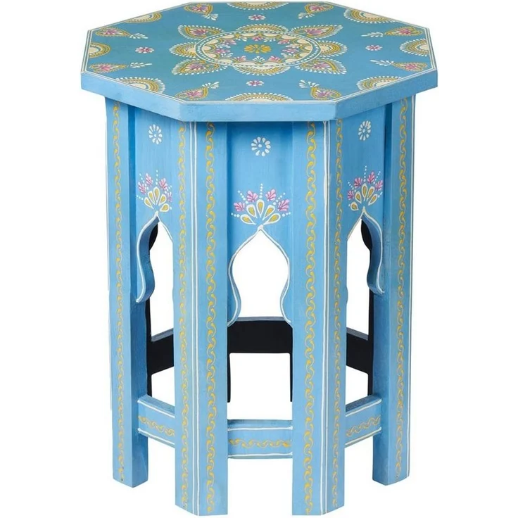 Marrakesch Orient & Mediterran Interior Beistelltisch Orientalische Beistelltisch Nachttisch Boufa Klein (1-St), Handarbeit – Bild 1