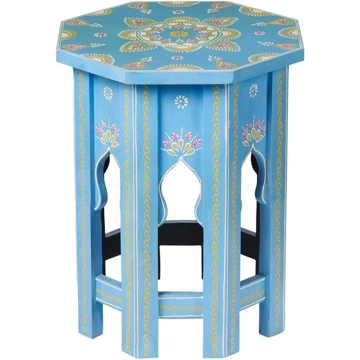Marrakesch Orient & Mediterran Interior Beistelltisch Orientalische Beistelltisch Nachttisch Boufa Klein (1-St), Handarbeit