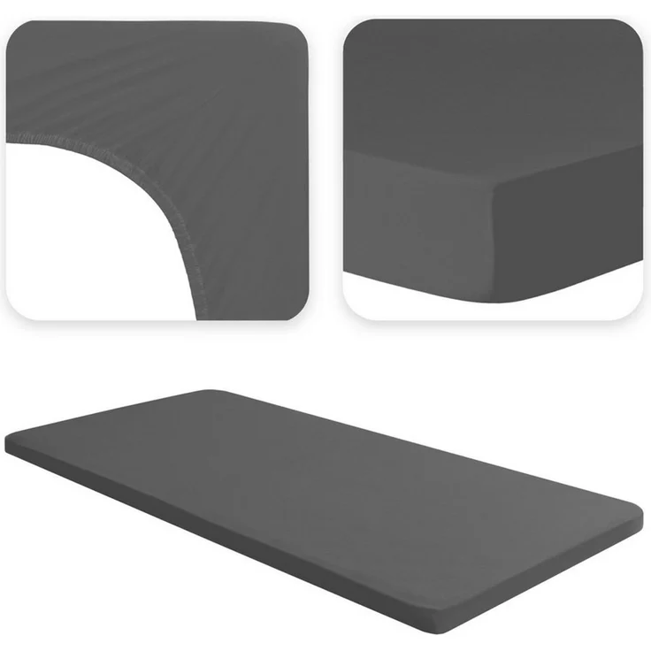 Jacobson Spannbettlaken TOPPER PREMIUM 200 g/m² Jersey aus 97% Baumwolle & 3% Elasthan, Extra dichtes Bettlaken für maximalen Halt – Bild 3