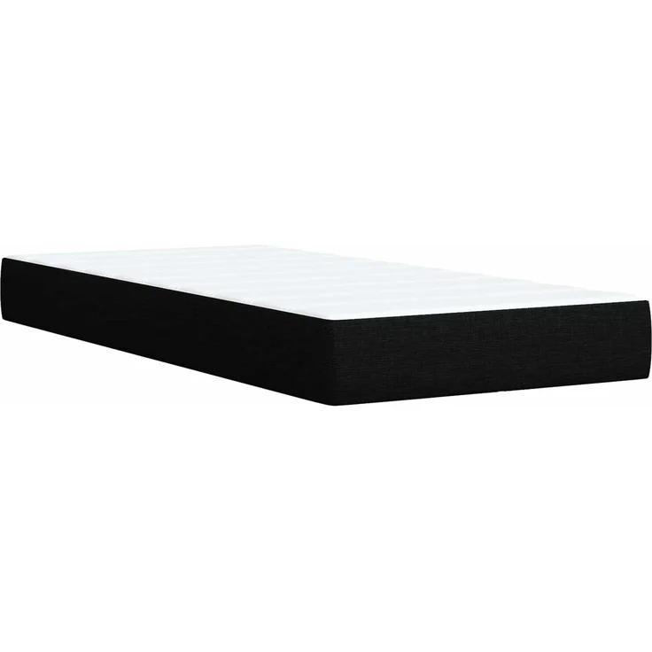 vidaXL Boxspringbett mit Matratze Schwarz 80 x 200 cm Stoff 3454010 – Bild 6