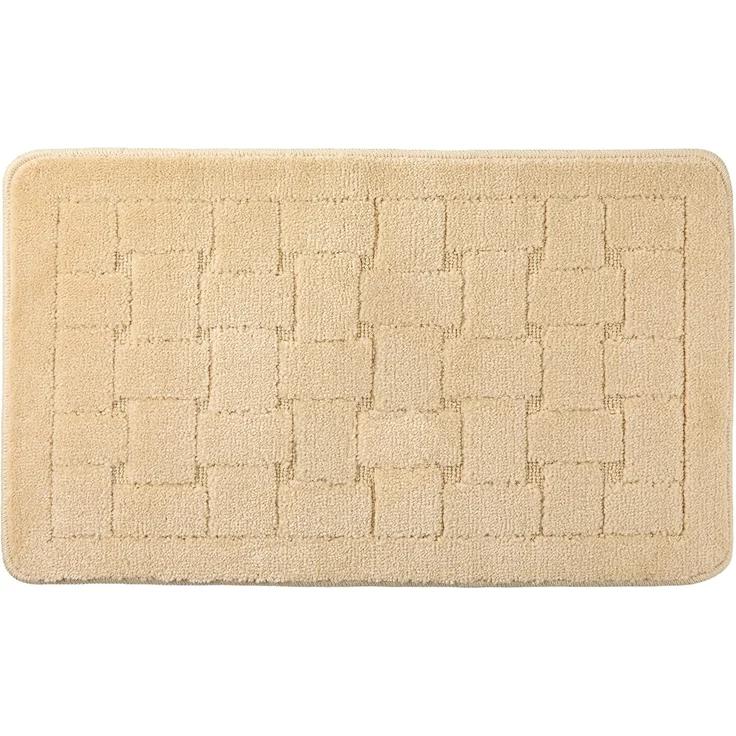 Emma Barclay Orkney Badematte, Kreuzschraffur, 45x75 cm, cremefarben – Bild 1