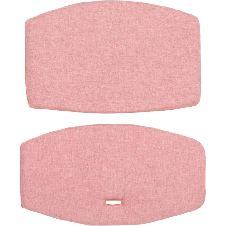 Chipolino Kinder-Kissenset Hochstuhl 2-teiliges Sitzeinlagen-Set für Holz-Stühle rosa