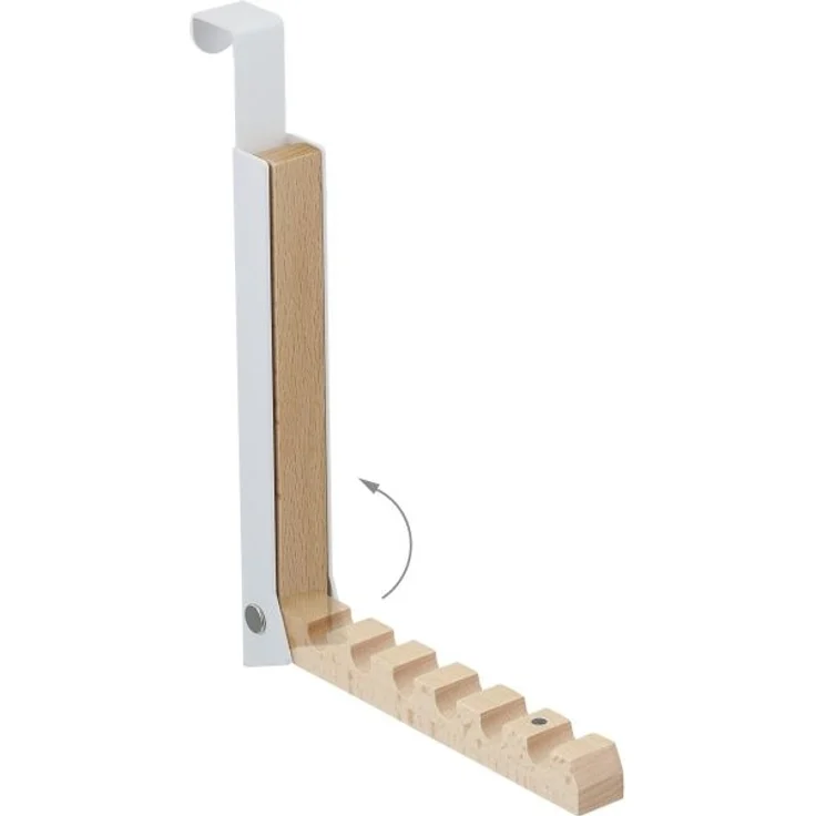 Klappbare Türgarderobe weiß 10037735 – Bild 6