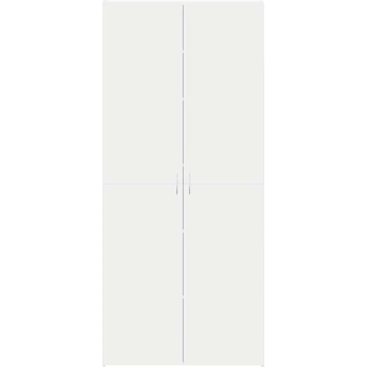 vidaXL Schuhschrank mit Regal Weiß 80 x 35,5 x 180 cm Holzwerkstoff 3333836 – Bild 5