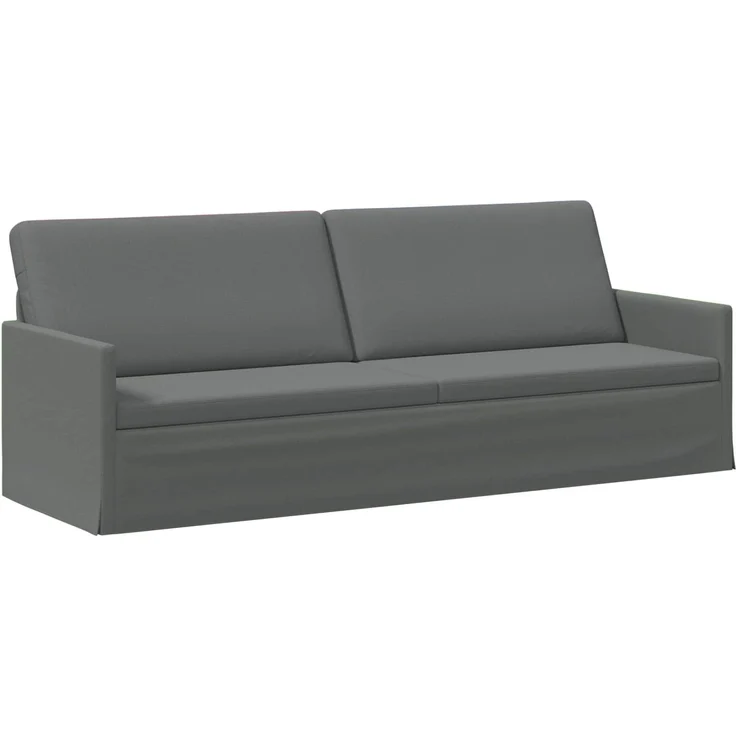 vidaXL 3-Sitzer Sofa Dunkelgrau 220 x 81 x 82 cm Stoff 42041140 – Bild 2