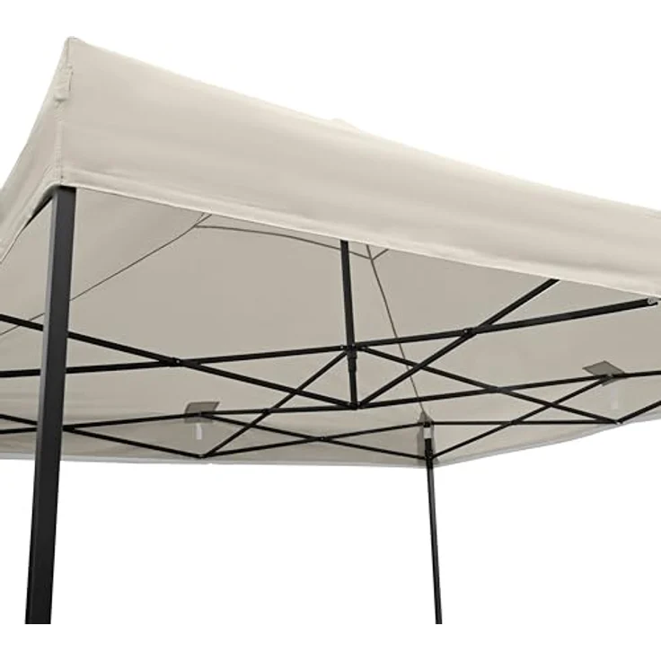 All Seasons Gazebos 3x3 m vollständig wasserdichtes Faltpavillon - Cremefarbig – Bild 5